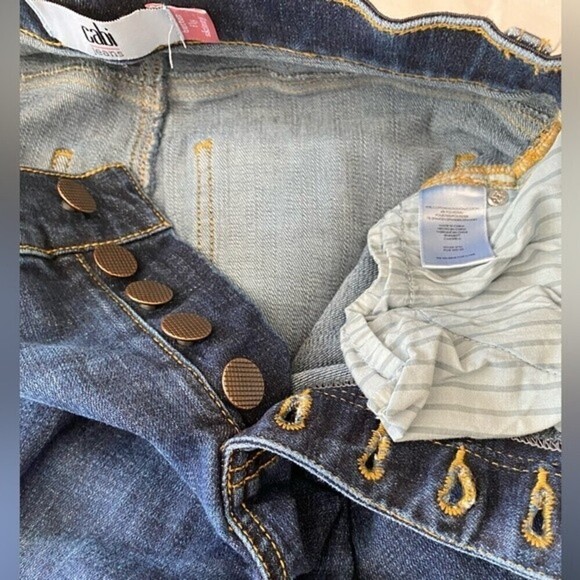 Cabi Button Fly Skinny Jeans Women's Stretch Button Front Denim Pants - Picture 9 of 11